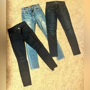 J Brand, Hudson, and Joes denim bundle! Size 27’s